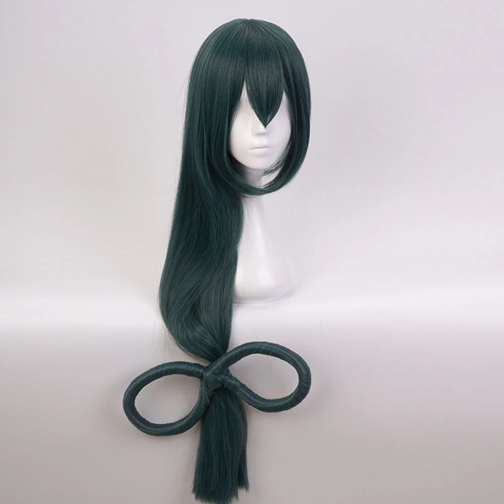 Anime My Hero Academia Asui Tsuyu Cosplay Wig Heat Resistant Sythentic Hair - Image 2