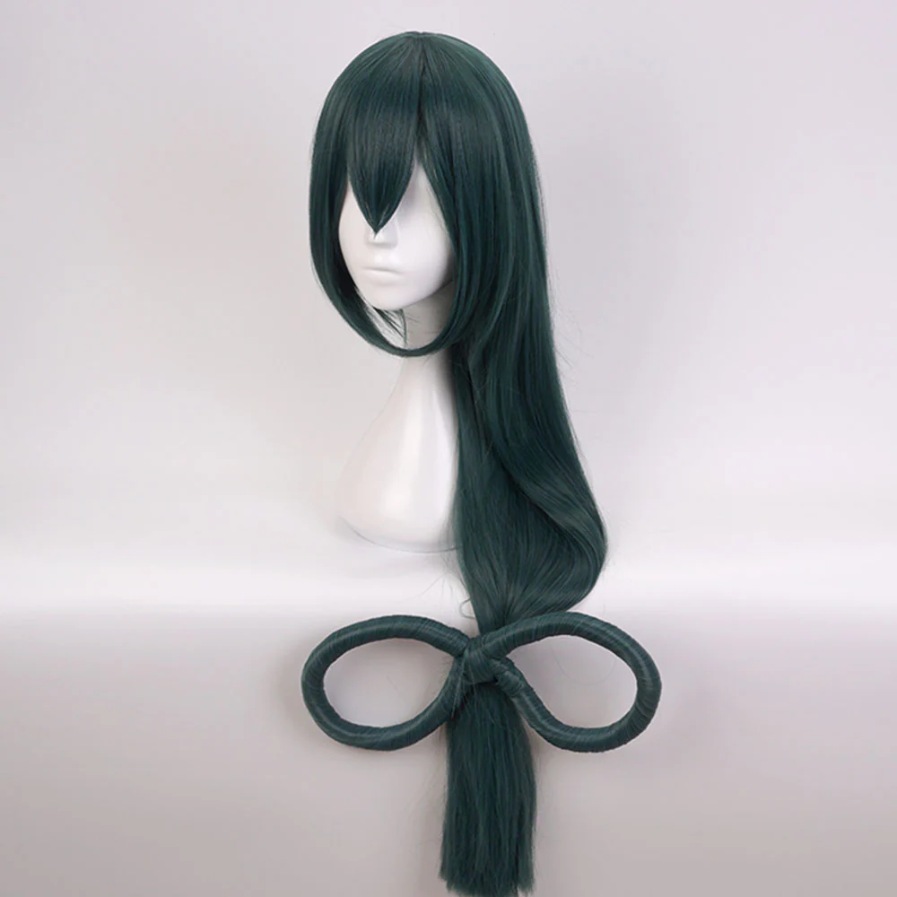 Anime My Hero Academia Asui Tsuyu Cosplay Wig Heat Resistant Sythentic Hair - Image 5