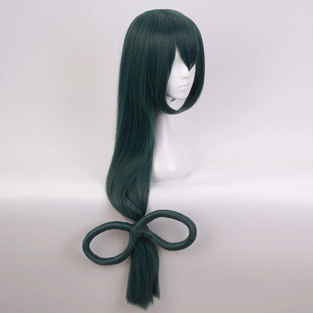 Anime My Hero Academia Costume Asui Tsuyu Training/Gym Cosplay Outfit with Wig - Image 8