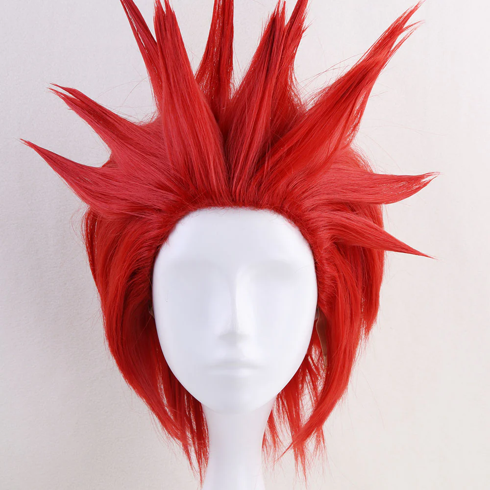 Anime My Hero Academia Costume Kirishima Eijiro Training/Gym Cosplay Outfit with Wig - Image 8