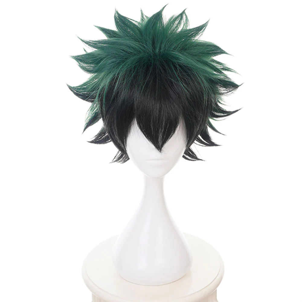 Anime My Hero Academia Costume Midoriya Izuku Training/Gym Cosplay Outfit with Wig - Image 7