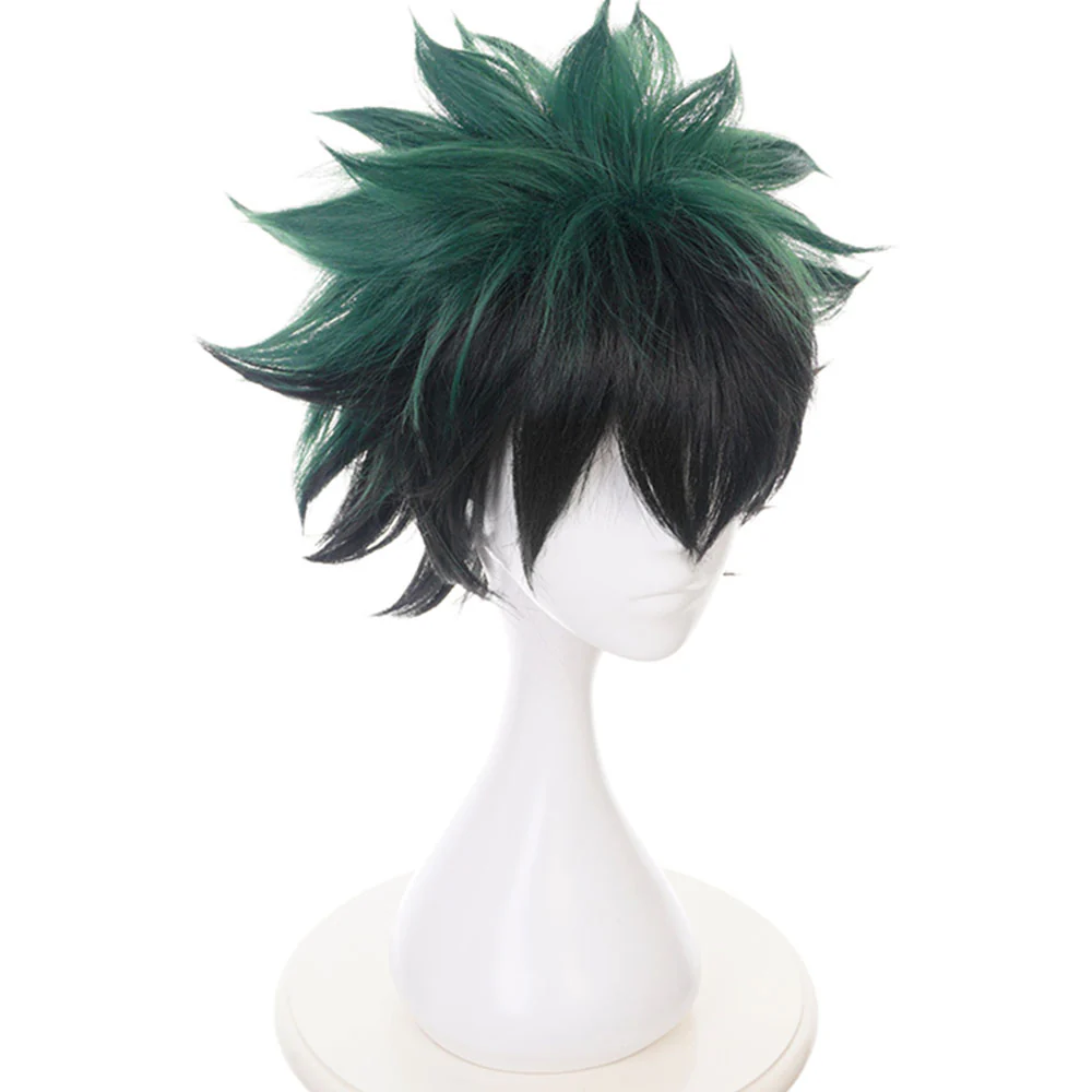 Anime My Hero Academia Costume Midoriya Izuku Training/Gym Cosplay Outfit with Wig - Image 8