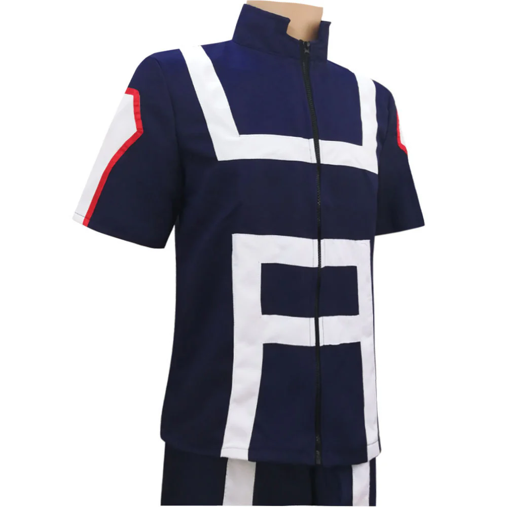 Anime My Hero Academia Costume Tetsutetsu Tetsutetsu Training/Gym Cosplay Outfit with Wig - Image 4