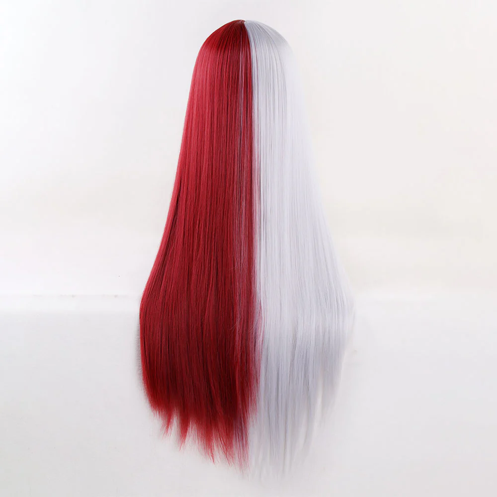 Anime My Hero Academia Female Todoroki Shoto Cosplay Wig Heat Resistant Sythentic Hair - Image 4