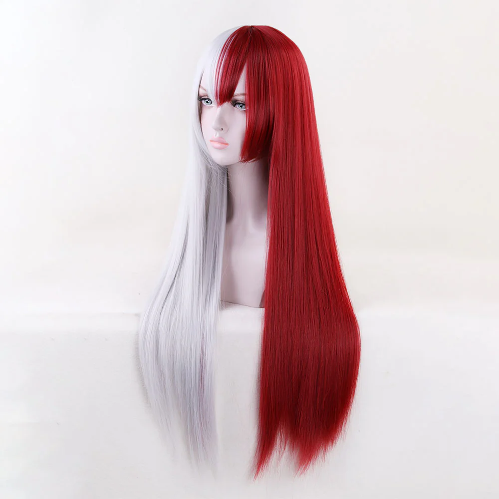 Anime My Hero Academia Female Todoroki Shoto Cosplay Wig Heat Resistant Sythentic Hair - Image 5