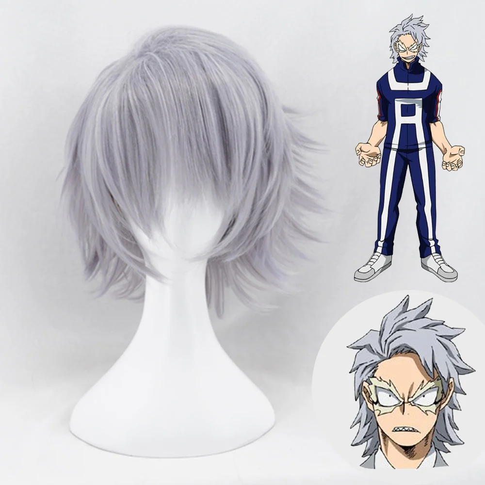 Anime My Hero Academia Tetsutetsu Tetsutetsu Cosplay Wig Heat Resistant Sythentic Hair