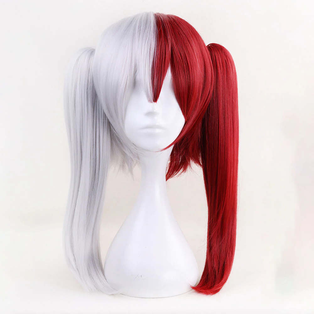 Anime My Hero Academia Todoroki Shoto Female Cosplay Wig Heat Resistant Sythentic Hair - Image 2