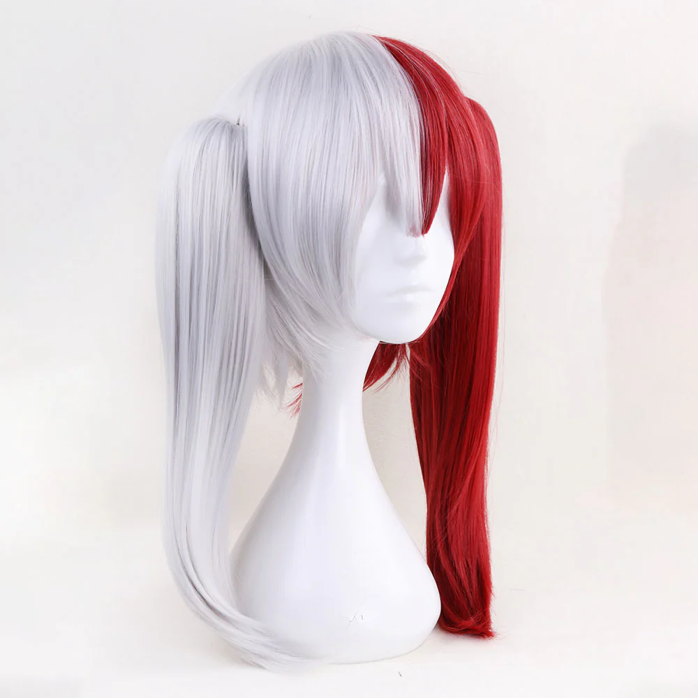 Anime My Hero Academia Todoroki Shoto Female Cosplay Wig Heat Resistant Sythentic Hair - Image 6
