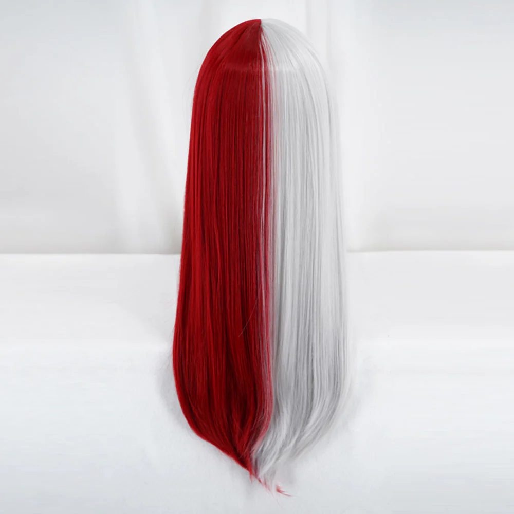 Anime My Hero Academia Todoroki Shoto Girl Cosplay Wig Heat Resistant Sythentic Hair - Image 4