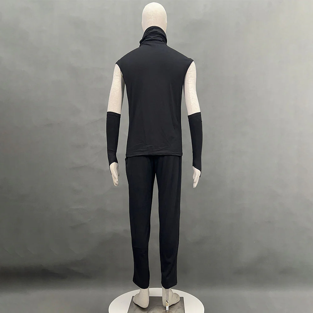 Anime Naruto Costume Hatake Kakashi Anbu Cosplay Mask Shirt White full Outfits with Accessories - Image 11