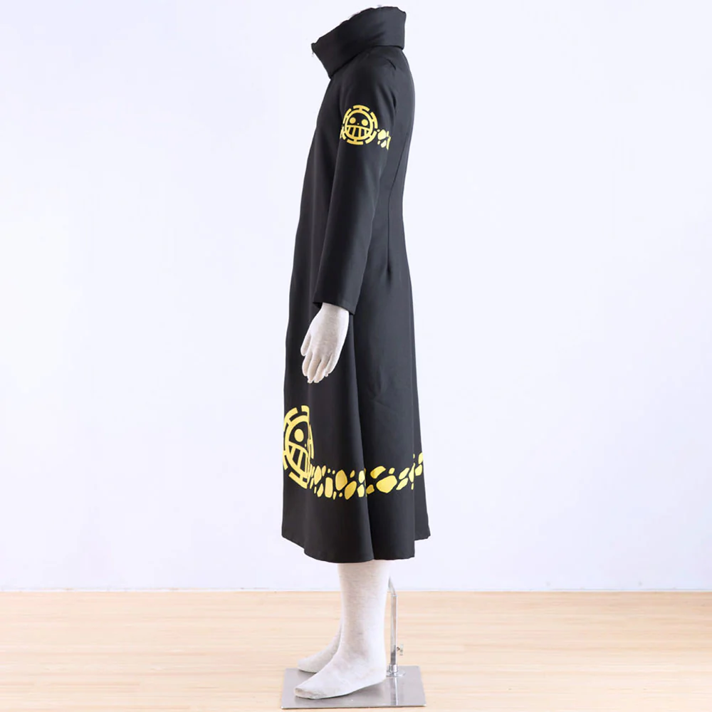 Anime One Piece Costume Trafalgar Law Cosplay Robe Cloak with Hat for Men - Image 4