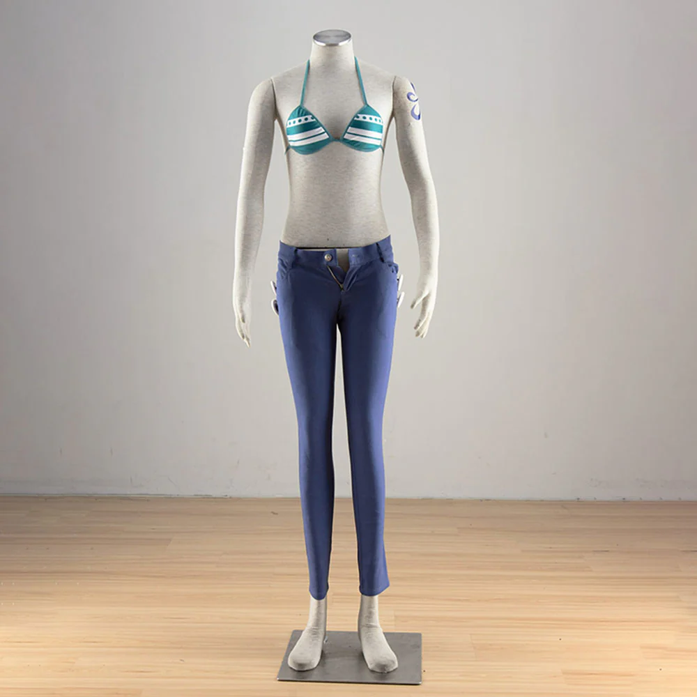 Anime One Piece Costumes Nami Cosplay Set with Accessories for Women and Kids - Image 2