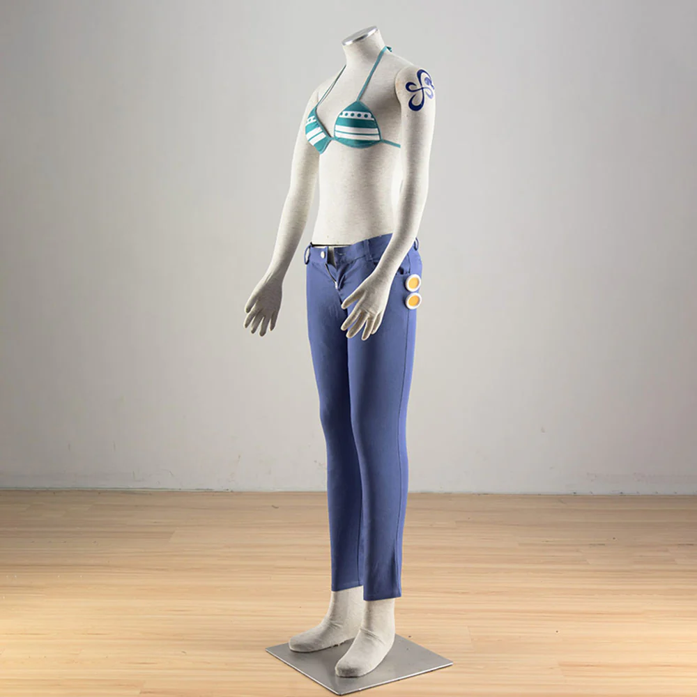 Anime One Piece Costumes Nami Cosplay Set with Accessories for Women and Kids - Image 4