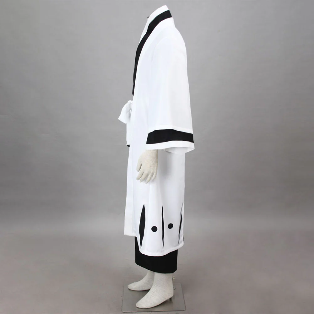 Bleach Costume Aizen Sousuke Cosplay Kimono Set 5th Division Captain Costume for Men and Kids - Image 4