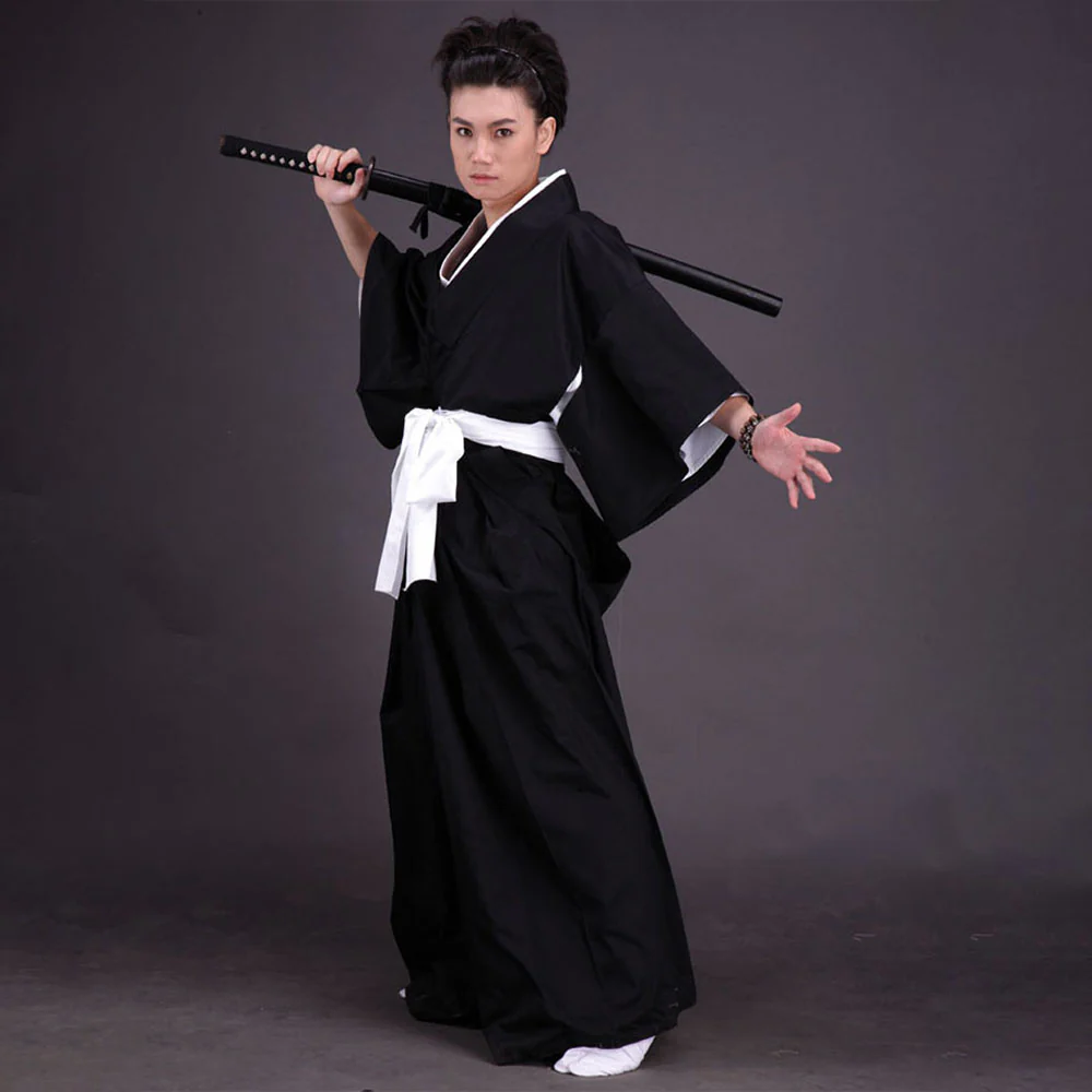 Bleach Costume 4PCS Die Pa Cosplay Kimono full Outfit for Men and Kids - Image 2