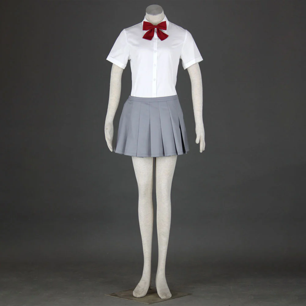Bleach Costume High School Uniform Cosplay full Outfit with Sweater for Women and Kids - Image 5