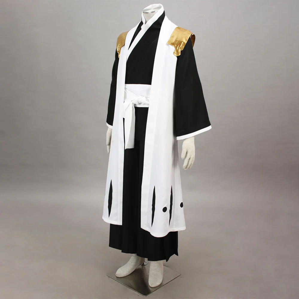 Bleach Costume Komamura Sajin Cosplay Kimono Set 7th Division Captain Costume for Men and Kids - Image 4