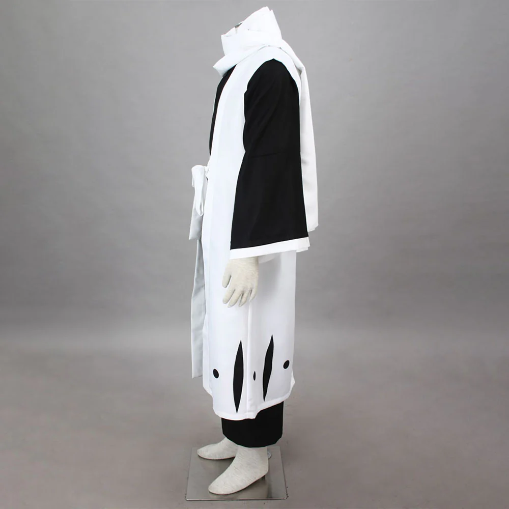 Bleach Costume Kuchiki Byakuya Cosplay Kimono Set 6th Division Captain Costume for Men and Kids - Image 4