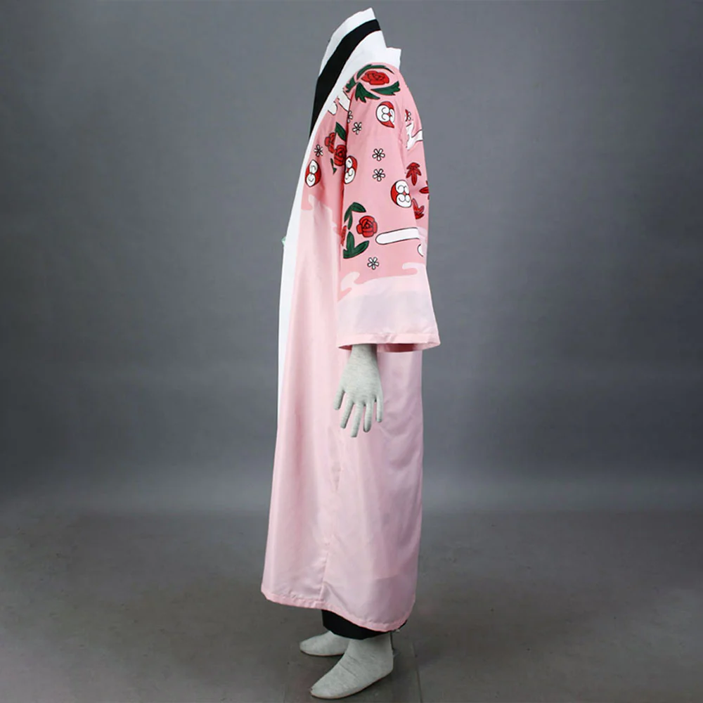 Bleach Costume Kyoraku Shunsui Cosplay Kimono Outfit 8th Division Captain Costume for Men and Kids - Image 3