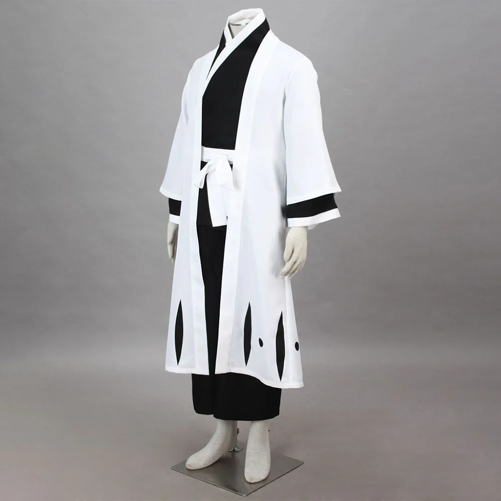 Bleach Costume Ukitake Juushirou Cosplay Kimono full Outfit 13th Division Captain Costume for Men and Kids - Image 2
