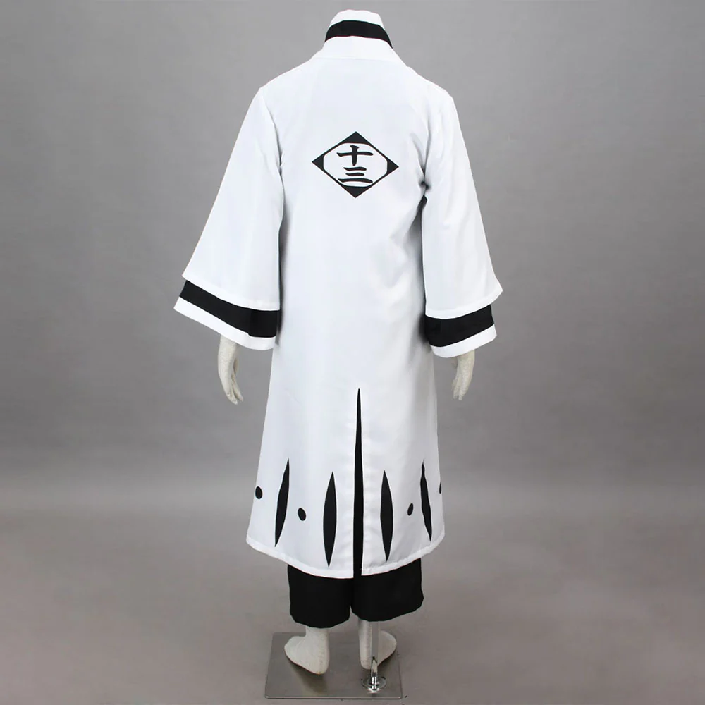 Bleach Costume Ukitake Juushirou Cosplay Kimono full Outfit 13th Division Captain Costume for Men and Kids - Image 3