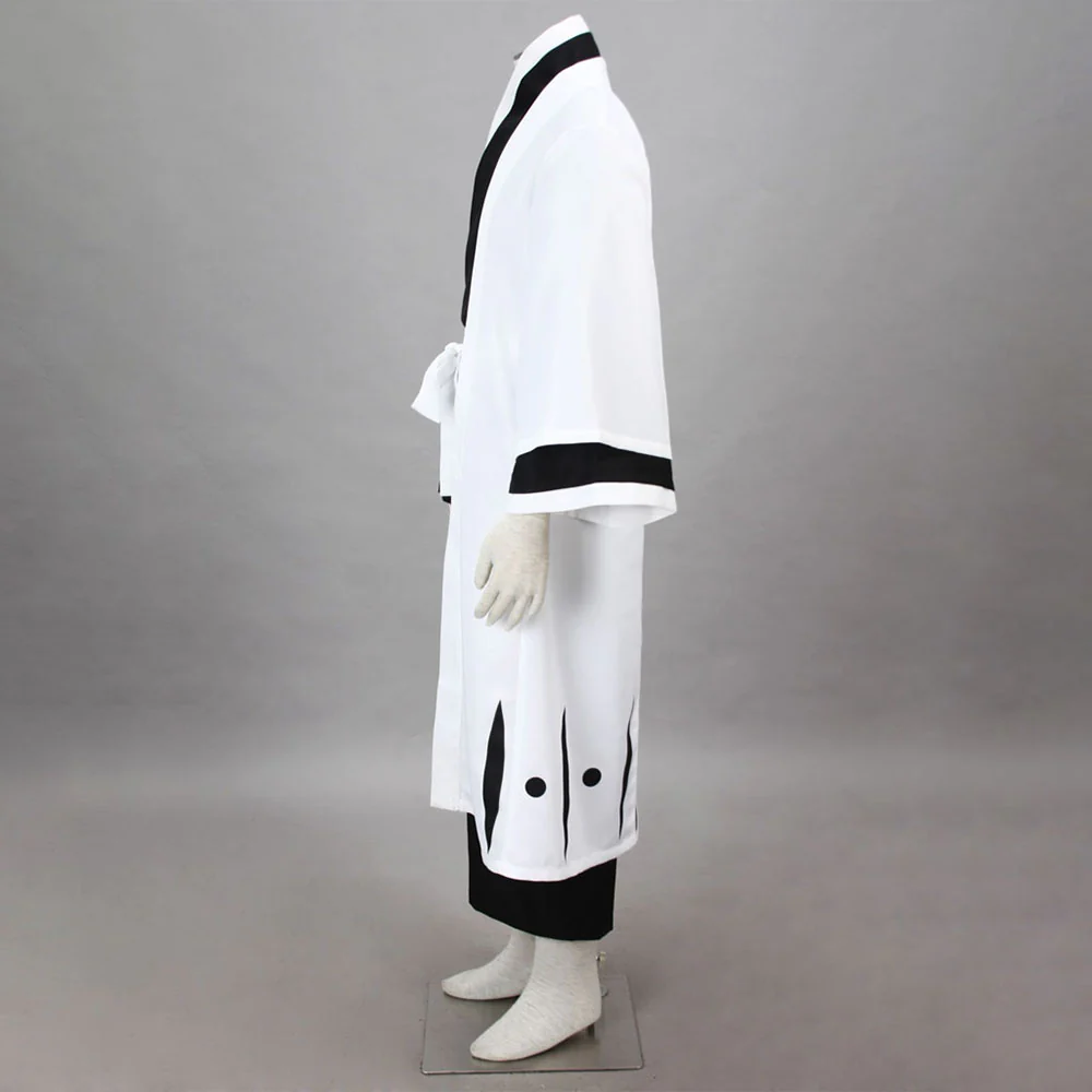 Bleach Costume Ukitake Juushirou Cosplay Kimono full Outfit 13th Division Captain Costume for Men and Kids - Image 4