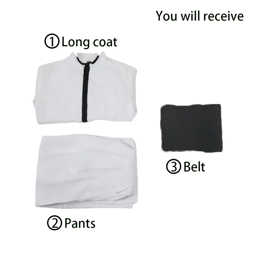 Bleach Costume Ulquiorra Cifer Cosplay Kimono full Outfit for Men and Kids - Image 6