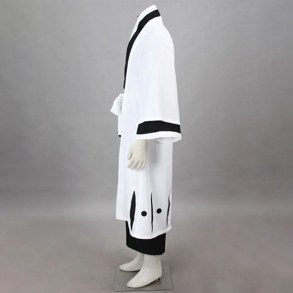 Bleach Costume Yamamoto Genryuusai Cosplay Kimono Set 1st Division Captain Costume for Men and Kids - Image 4