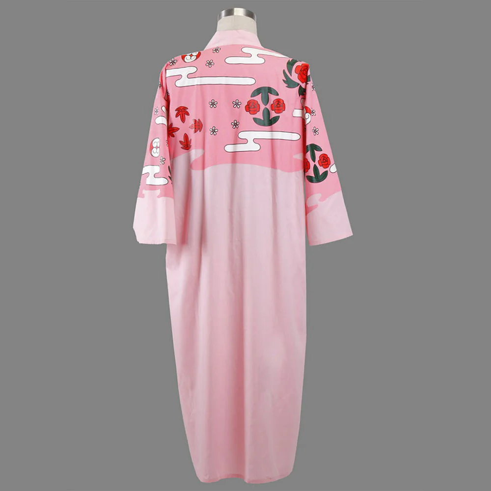 Bleach Kyoraku Shunsui Cosplay Kimono Robe 8th Division Captain Costume for Men and Kids - Image 2