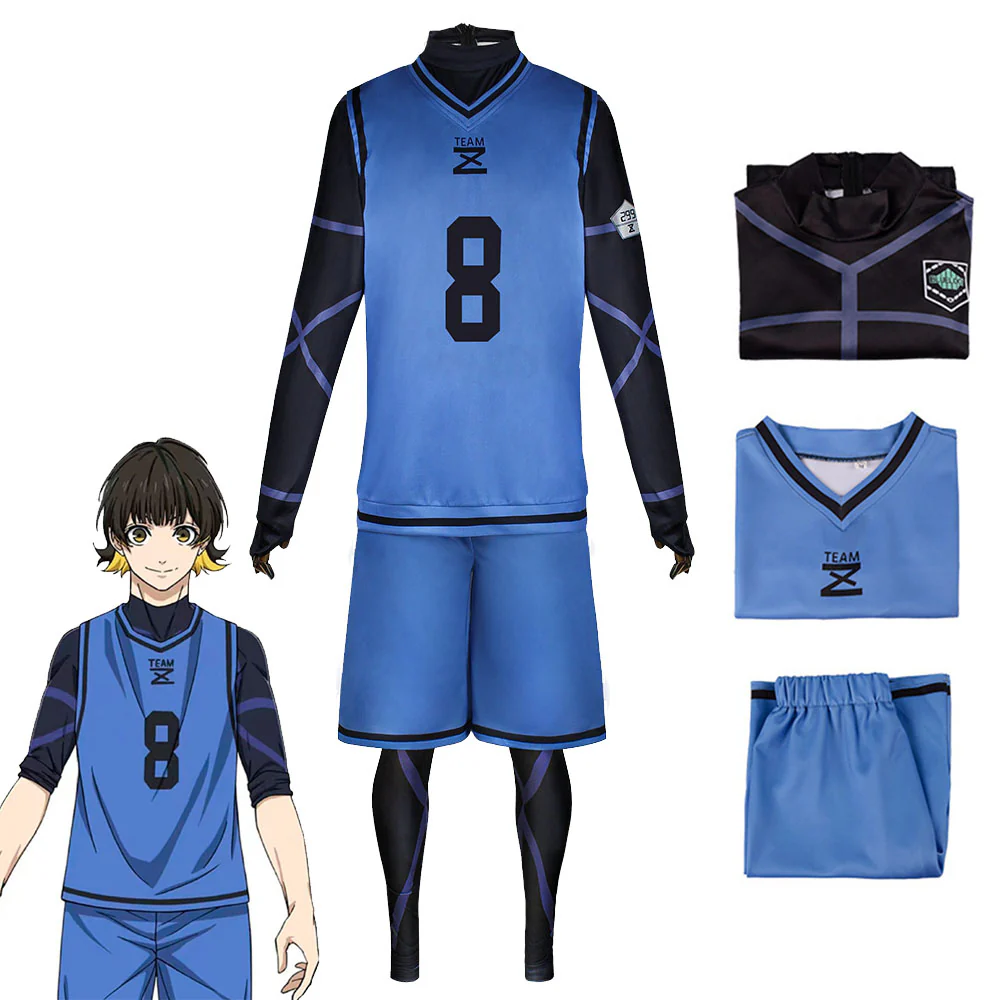 Blue Lock Costumes Isagi Yoichi Kunigami Rensuke Bachira Meguru Chigiri Hyom Cosplay Football Unifrom - Image 3