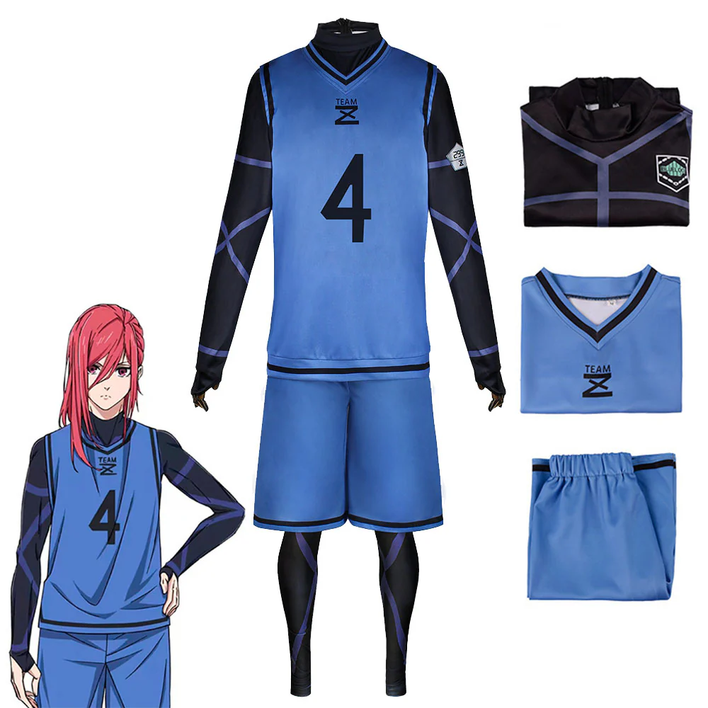 Blue Lock Costumes Isagi Yoichi Kunigami Rensuke Bachira Meguru Chigiri Hyom Cosplay Football Unifrom - Image 4