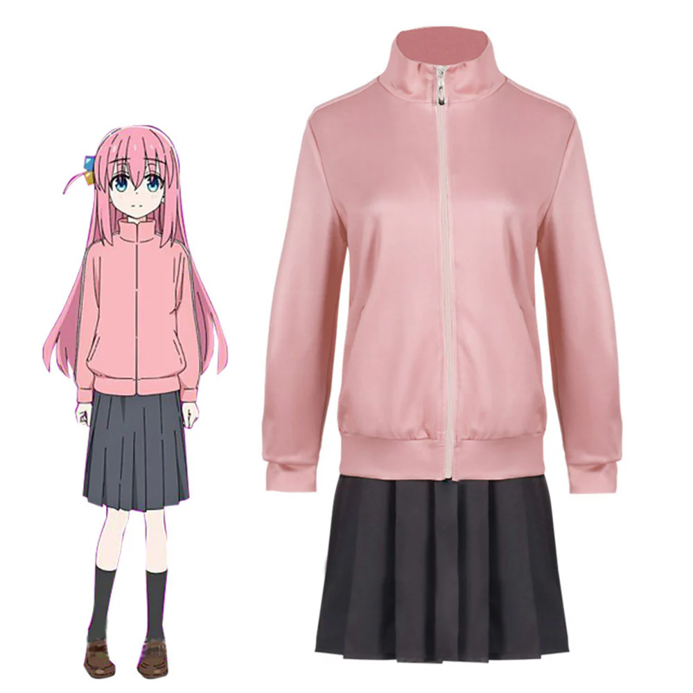 Bocchi the Rock Costume Gotoh Hitori Cosplay Full Outfit for Women - Image 2
