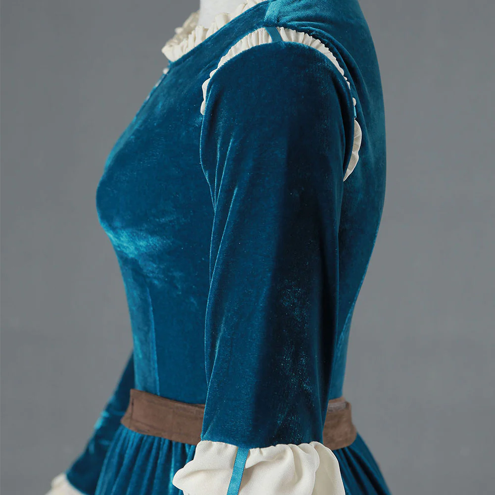 Brave Costume Princess Merida Cosplay Dress with Accessories for Women and Kids - Image 7