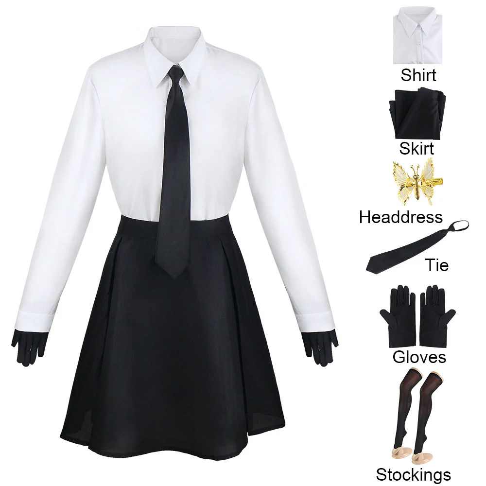 Bungou Stray Dogs Costume Akiko Yosano Cosplay full Outfit with Accessories for Women - Image 4