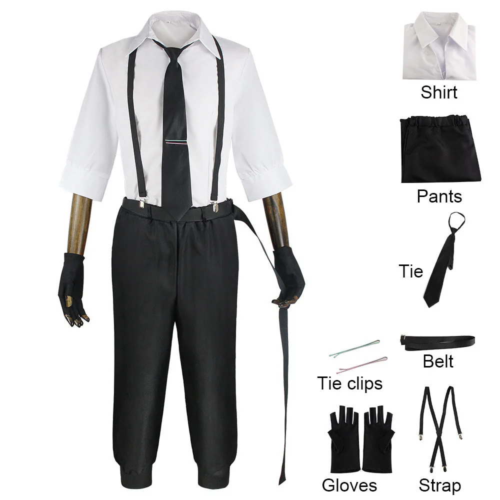 Bungou Stray Dogs Costume Atsushi Nakajima Cosplay full Outfit with Accessories for Men - Image 4