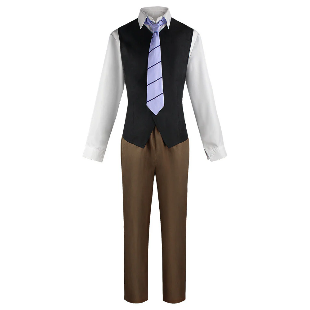 Bungou Stray Dogs Costume Rampo Edogawa Cosplay full Outfit with Hat for Men - Image 3