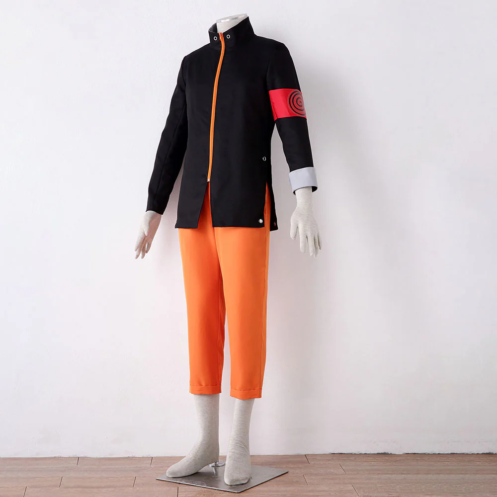 Naruto The Last Costume Naruto Cosplay full Outfit with Scarf for Men and Kids - Image 4