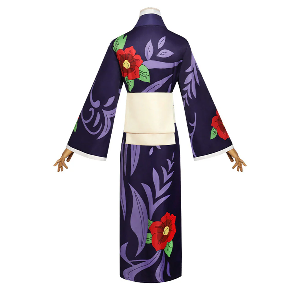 Demon Slayer Kimetsu no Yaiba Costume Tamayo Kimono Cosplay Full Outfit for Women - Image 3