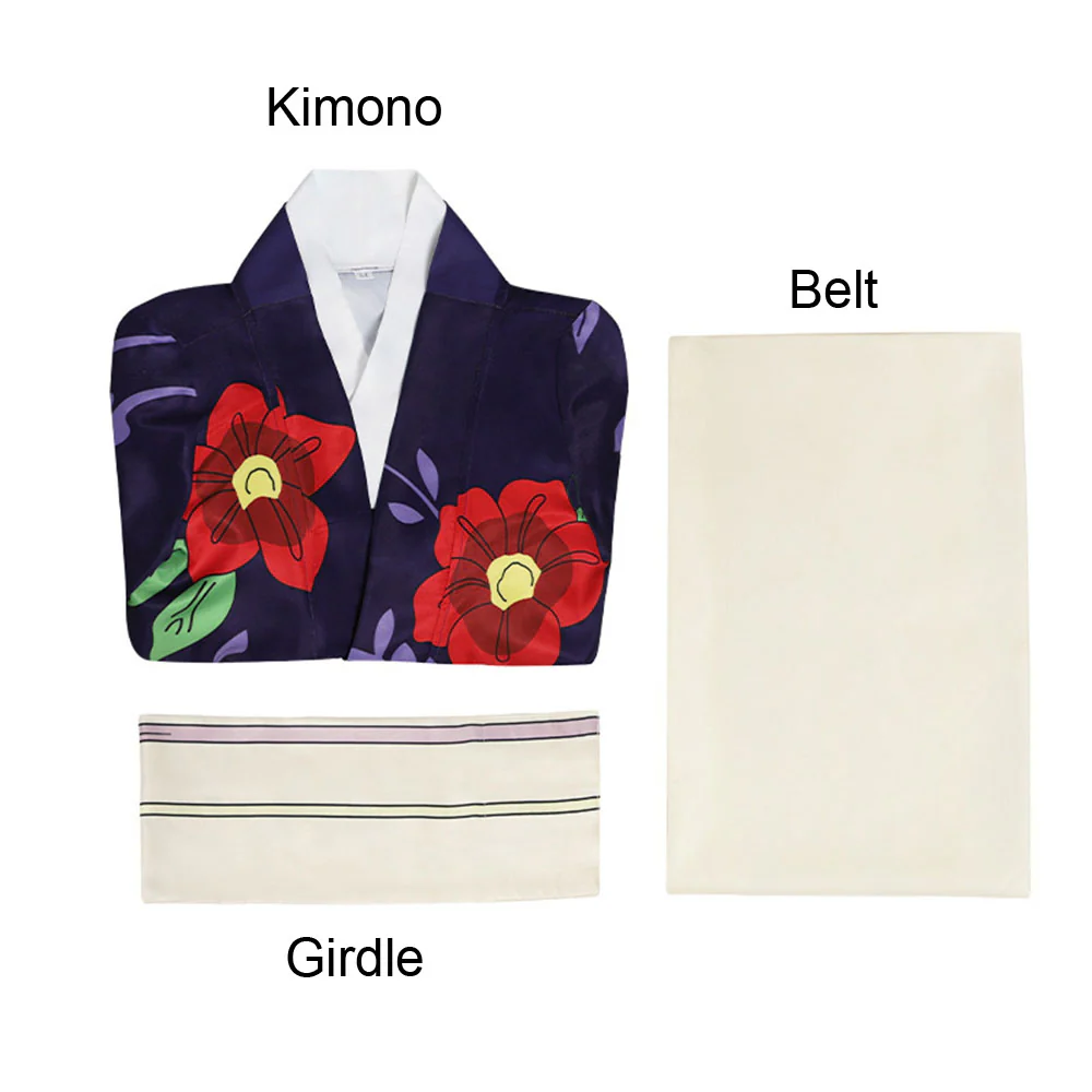 Demon Slayer Kimetsu no Yaiba Costume Tamayo Kimono Cosplay Full Outfit for Women - Image 5