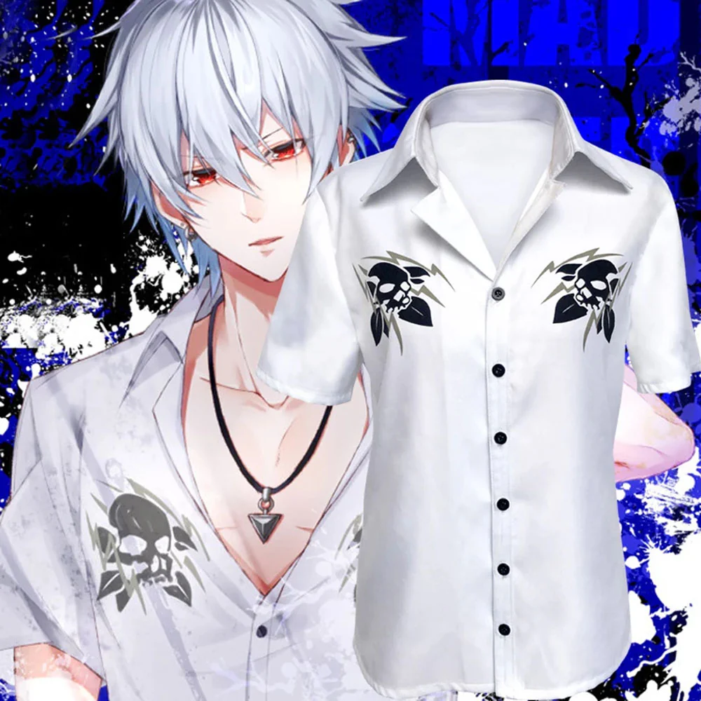 Division Rap Battle Costume Samatoki Aohitsugi Cosplay White Shirt for Men and Kids - Image 5
