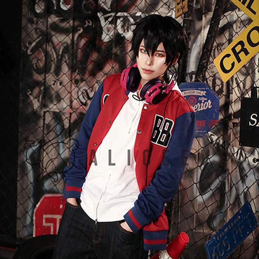 Division Rap Battle Costume Yamada Ichiro Cosplay Red Jacket for Men and Kids - Image 7