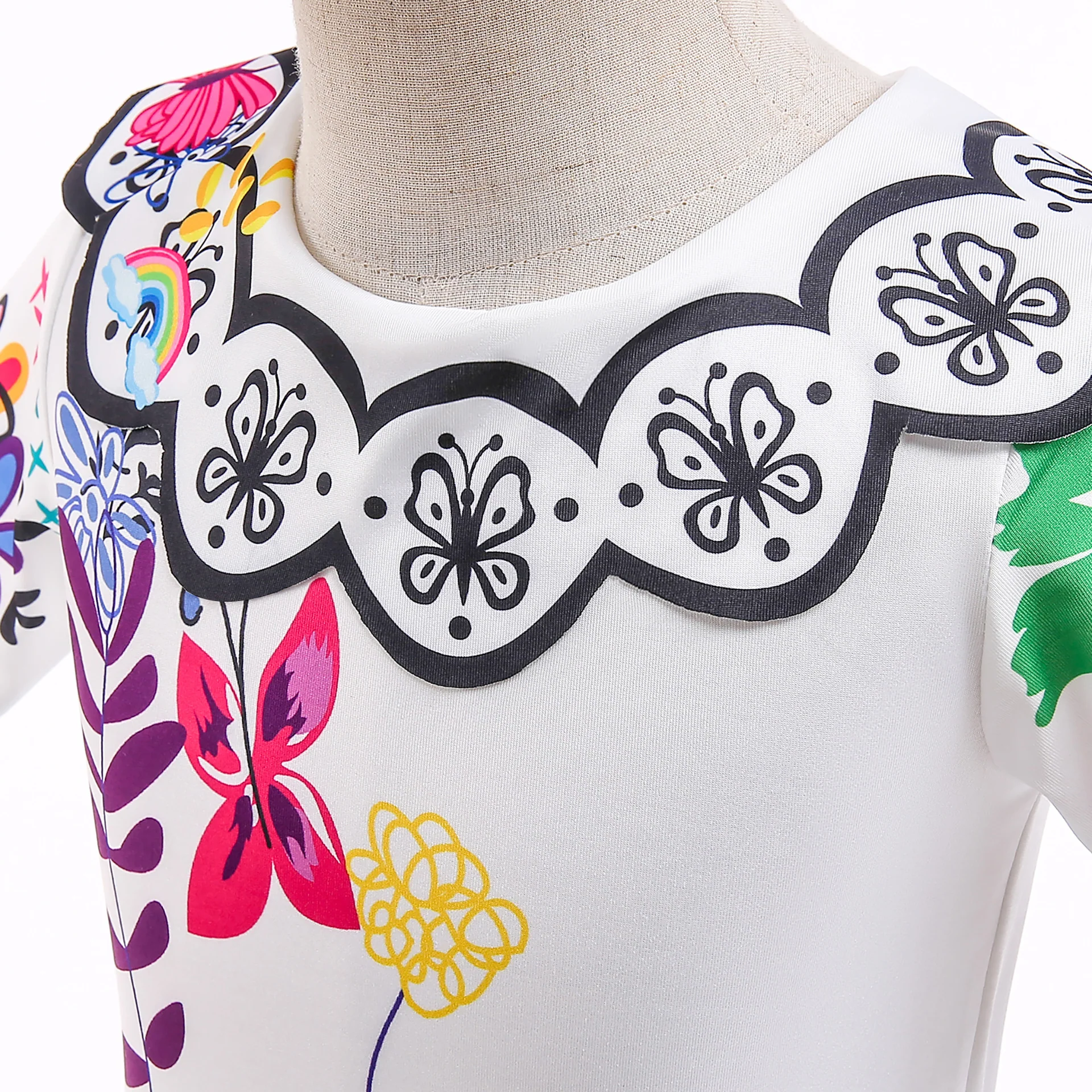 Encanto Costume Mirabel Princess Cosplay Floral Printed Girls Birthday Fancy Dress - Image 5