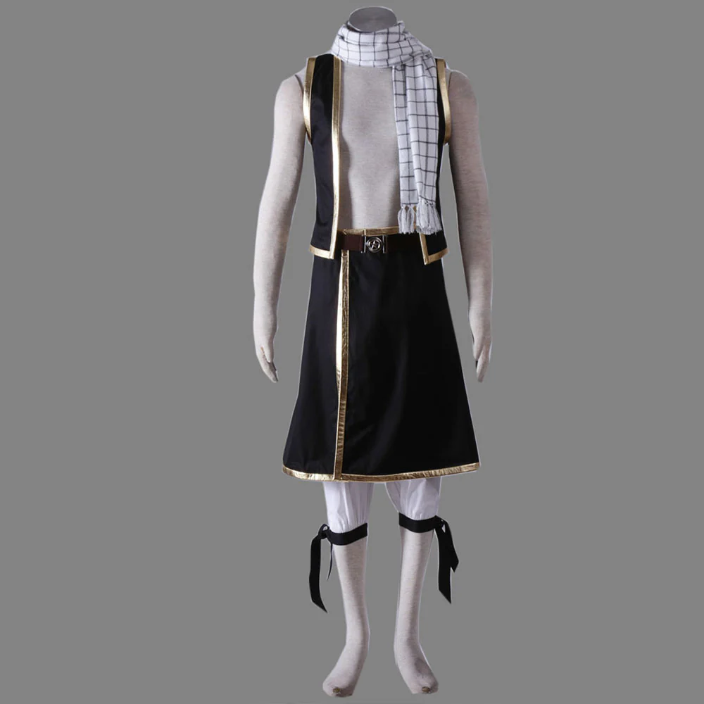 Fairy Tail Costume Final Season Etherious Natsu Dragneel Cosplay Set for Men and Kids - Image 2