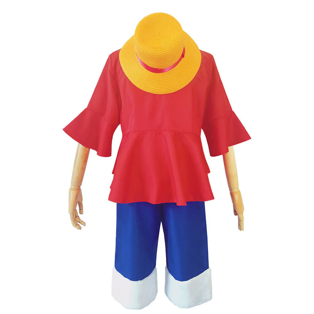 For Mens One Pieces Monkey D Luffy Cosplay Set With Hat - Image 3
