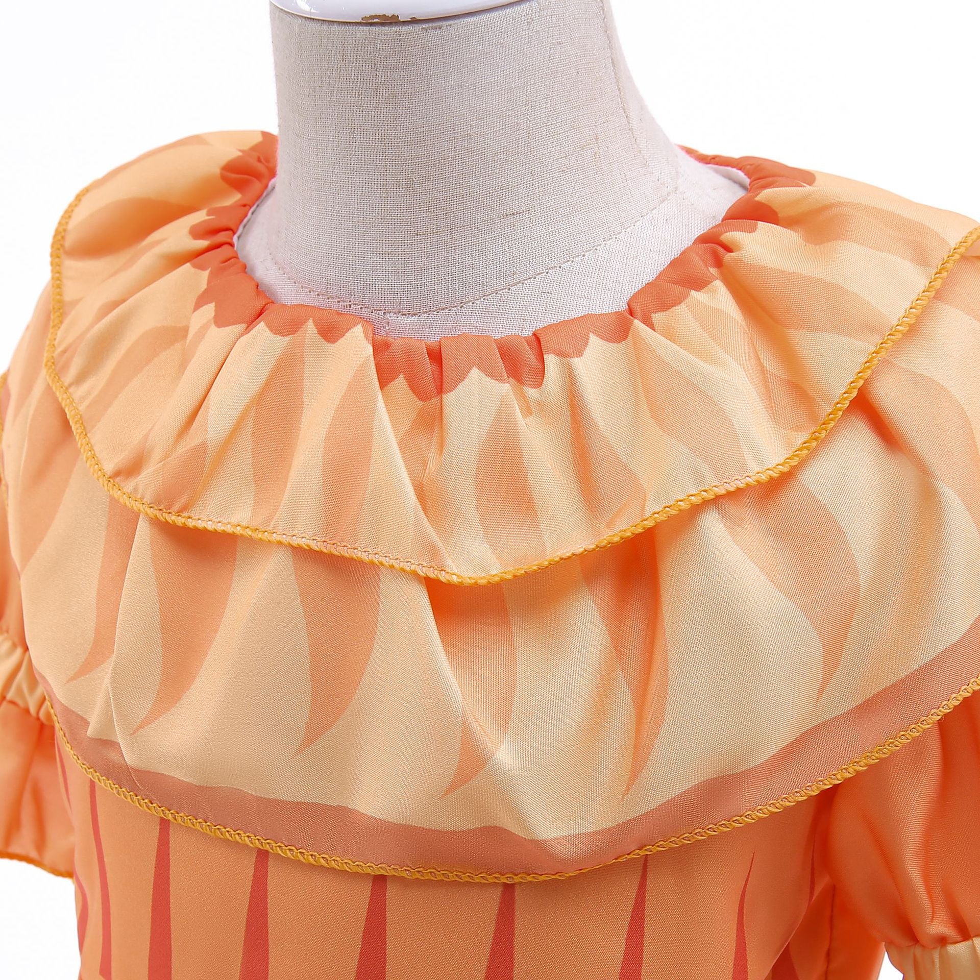 Girls Encanto Pepa Princess Dress Cosplay Muti-Layer Collar Puff Sleeves Fancy Dress - Image 5