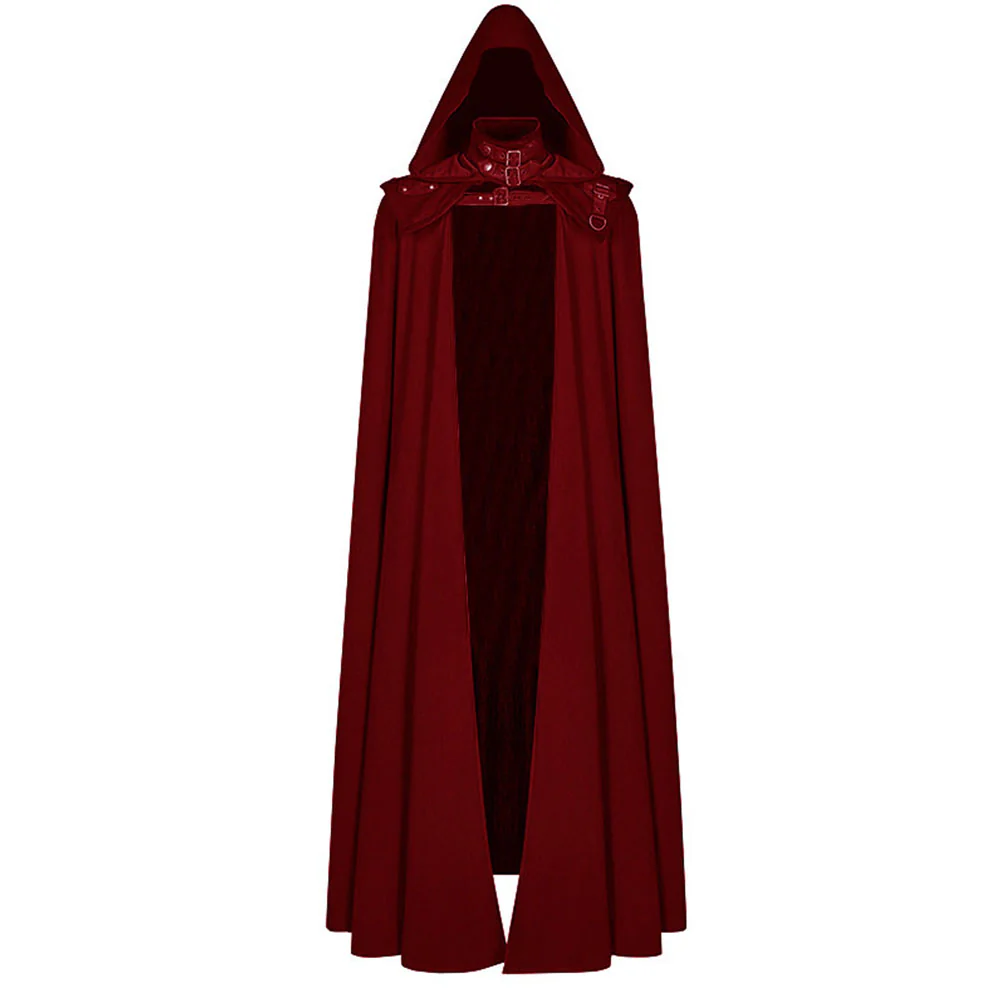 Halloween Costume Gothic Coat Devil Vampire Cosplay Long Cloak Unisex - Image 3