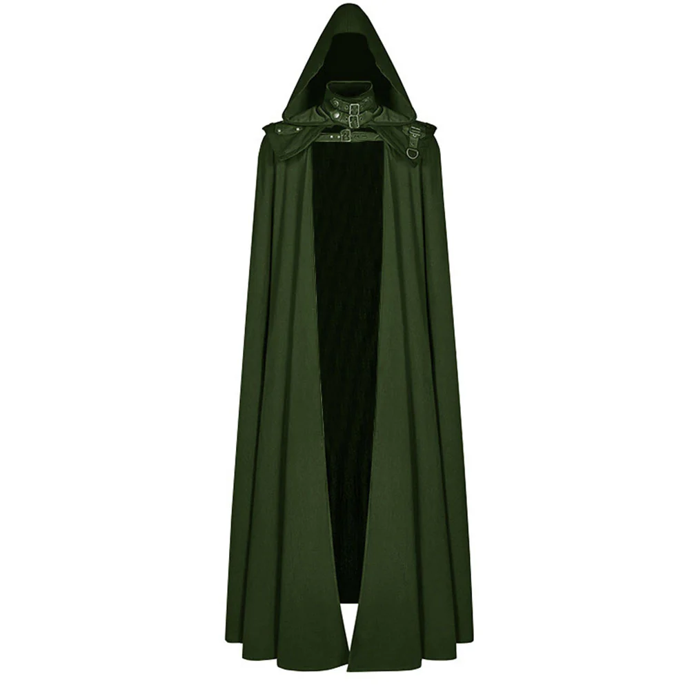 Halloween Costume Gothic Coat Devil Vampire Cosplay Long Cloak Unisex - Image 5