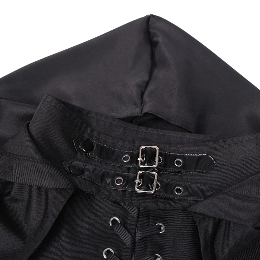 Halloween Costume Gothic Coat Devil Vampire Cosplay Long Cloak Unisex - Image 7