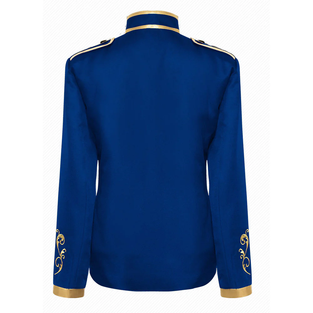 Halloween Costume Jacket Middle Age Prince Golden Edge Stand Collar Unifrom Cosplay for Men - Image 7