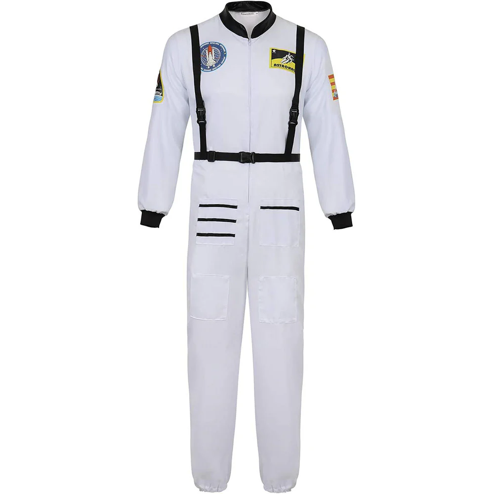 Halloween Costume Space Astronaut Cosplay Air Force Outfit for Men and Kids - Image 13